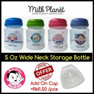 Milk Planet 5oz Wide Neck Milk Storage Bottle | Botol Simpan Susu Baby | Botol Susu Baby Murah