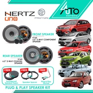 [Hertz x Proton] X165 K165 6.5" Component Speaker 2-Way Coaxial Uno Series car speaker kereta Saga Persona Exora X70