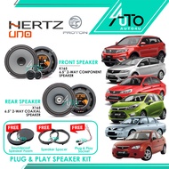 [Hertz x Proton] X165 K165 6.5" Component Speaker 2-Way Coaxial Uno Series car speaker kereta Saga P