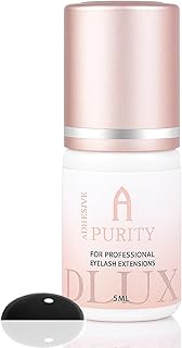 Dlux Professional Eyelash Extension Glue for Professionals - 8 Weeks Retention, 0.5-1 Sec Drying Tim