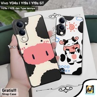 Latest Vivo Y04s / Y19s / Y19s GT / Y29 / Y29s Case 2025 Cow Motif | SoftCase HP Vivo Y04s | Vivo Y1