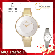 Đồng hồ nữ dây thép không gỉ OBAKU V158LEGIMG (Vàng)