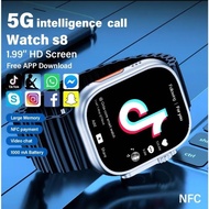 【Play Tiktok】S9 Ultra 4G Card Edition Call Smart Watch Google App NFC Android 8.0 for Men Full Touch Screen Women Watch S9 Ultra