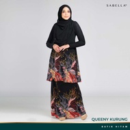 Sabella Baju Kurung Queeny Batik Saiz 2XL, 3XL, 4XL dan 5XL Ready Stock