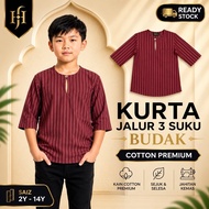 KURTA BUDAK PREMIUM COTTON | JALUR | 2Y-14Y
