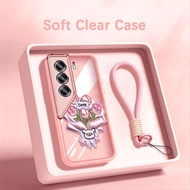 YBD Phone Case For Tecno Camon 40 Pro CM5 CM6 CM7 Fresh Bouquet Flat Pattern Silicone Soft Shell