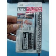 ANEX No.417 narrow angle screwdriver and screwdriver set