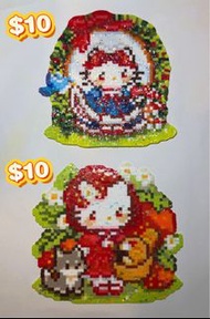 Kitty拼豆成品