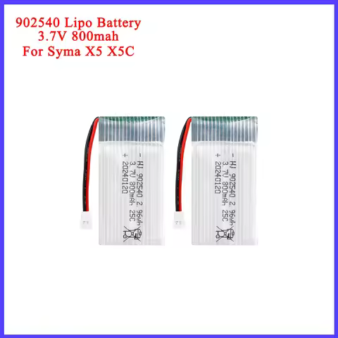 902540 Lipo Battery 3.7V 800mAh 25C For Syma X5 X5C X5S X5SC X5HW X5HC X5SW M68 X300 X400 X500 X800 