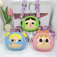 NEW TAS SELEMPANG MINI ANAK LUCU DOMPET KOIN BAHAN KARET MOTIF CRY BABY (GT908/GT909)