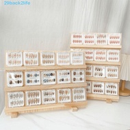 BACK2LIFE Wooden Nail Art Stand, 3/4/5 Layer Multi-functional Earring Necklace Display Rack, Space S