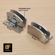Oval Stainless Steel Glass Door Hinge Glass Door Hinge/