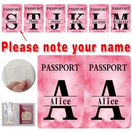 Custom name Color Printing Waterproof PU Leather Travel Pelindung Pasport Wallet Card Business Cards