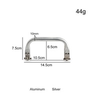 1PC Clutch Metal Rectangular Aluminum Tube Lock Frame Aluminum U-Shaped DIY Wallet Internal Tubular