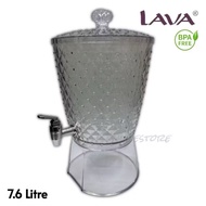 LAVA x TAMU 7.6L Crystal Water Dispenser / Plastic Water Dispenser / Bekas Ais / Drink Dispenser / B