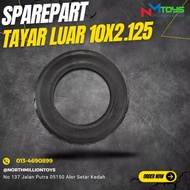 Tayar luar 10x2.125 inci scooter elektrik dan hover board