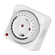 Timer Socket Mechanical 230V EU Plug 24 Hour 15 Minute Increment Automatic Countdown Outlet Timer fo