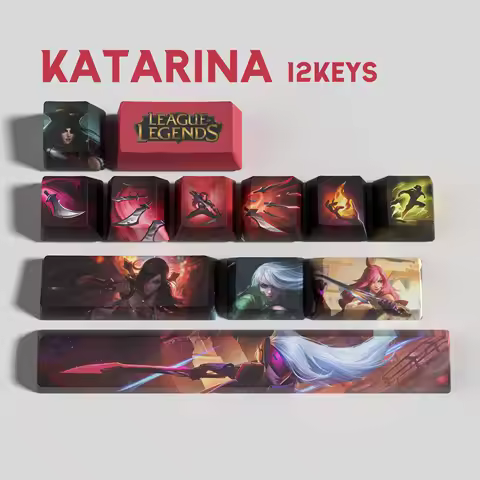 Katarina keycaps League of Legends keycaps game keycaps OEM Profile 12keys PBT dye sub keycaps
