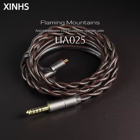 XINHS HA025 HiFi Earphone Upgrade Cable MMCX 0.78mm 2PIN IE900 4.4mm Balanced Suitable for SA6 MK2 T