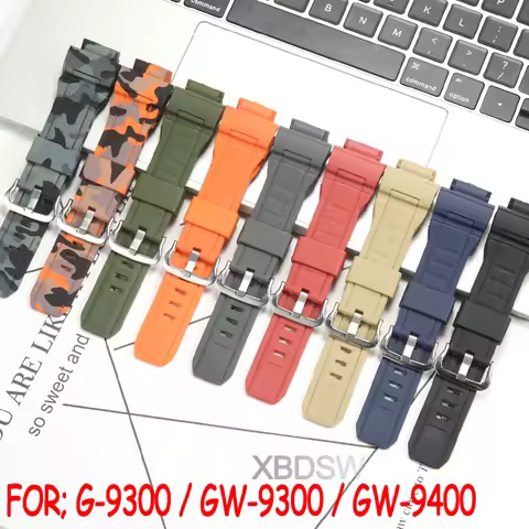 Watch Accessories Suitable for Casio G-9300 GW-9300 GW-9400 Men's Waterproof Watch Band Rubber Repla