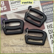 YVE 5/10pcs Webbing Buckles, 26/38mm Quick Release G Hook, Durable Black Adjustable Strap Buckle for