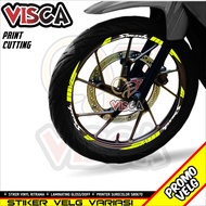 Stiker Velg List Velg Motor Cutting Sticker Velk Smash Motif Smash Abstrack