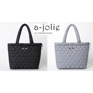 Japan Magazine a-Jolie Pearl Quilting Face Canvas Shopping Tote Bag