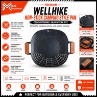 Wellhike Non-Stick Camping Style Pan Frying Pan Korean Barbecue Multi-Function Electric Fire Dual-Us