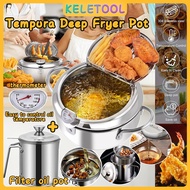 Deep Fryer 304 Mini Stainless Steel Fryer High Temperature Resistant Multi-Purpose Fryer Induction a