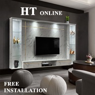 HT ONLINE 8ft TV Cabinet / Wall Mounted Tv Cabinet / Hall Cabinet / Kabinet TV Gantung / Almari TV