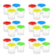 24 Packs Paint Cups with Lids - No Spill Paint Water Cup Reusable Spill Proof Paint Cups for Paintin