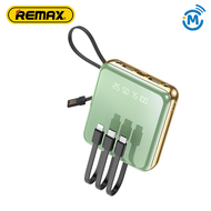 Remax RPP-286 Pocket Powerbank Mini 10000Mah Usb C Charger And Lightnings Cable Battery Portable Power Bank With Cable