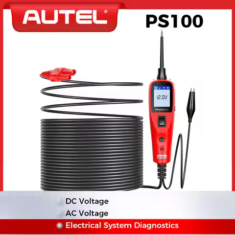 Autel PowerScan PS100 Car Electrical Circuit AVOmeter Tester 12V 24V Power Probe Kit Automotive Syst