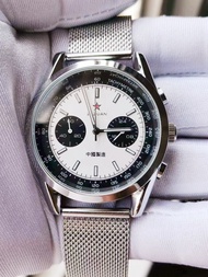 1963 Chronograph Pilot Multifunctional Nightlight Panda Pan Top Aviation Flight 1963 Watch Personali