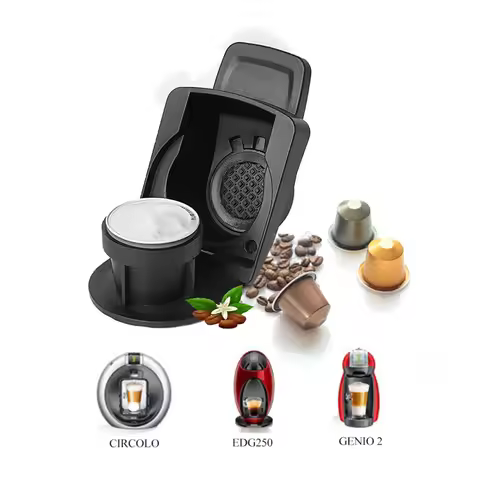 Reusable Coffee Adapter for Dolce Gusto Machine Reusable Pod Convert with Nespresso Original Capsule
