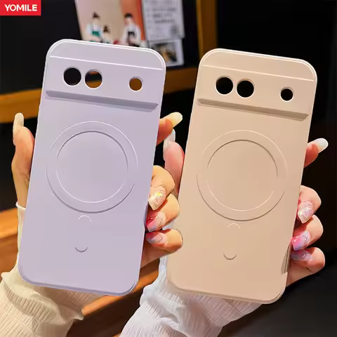 Liquid Silicone Magnetic Bumper Case For Google Pixel 8A Pixel7A Original For Magsafe Wireless Charg