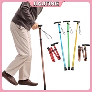 JIAUTING Walking Cane Elder Cane Adjustable Folding Canes Collapsible Senior Stis Elder Crutches For