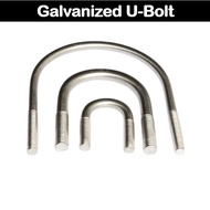 TheNutHouse 6mm Galvanized U-Bolts U Bend Screws GI U Shaped Bolt