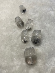 💎黑銀鈦貔貅（通孔）.  02356