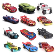 Alloy Avengers Car Batmobile Captain America Hulk Ironman Spiderman Action Figures Racing Model Toy For Boys Gif
