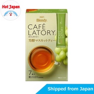 Japan AGF Blendy Cafe Latory Mellow Muscat Tea 7 Sticks