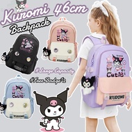 Kuromi School Bag 46cm Large Capacity Beg Budak Perempuan Barang Cute For School Backpack Barang Kuromi Cute Beg Sekolah