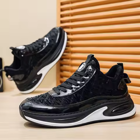 Mens Running Shoes Winter Plush Thick Cosy Casual Sports Cotton Shoes Anti Slip Cushioning Fashion O