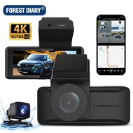 Forest Diary 4K Car Camera WiFi Car DVR Dash Cam Camera APP Control Car Driving Video Recorder for a