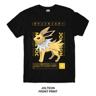 JOLTEON POKÉMON EEVEE EVOLUTION Series T-shirt Pokemon Custom Print Tee Shirt Printing