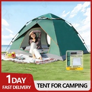 Camping Tent 3-5 Person Automatic Rainproof Camping Tent Double Layer Camping Tent for Family