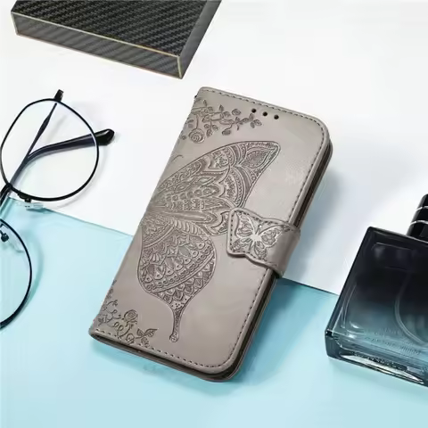 Butterfly Flower Leather Flip Wallet Case For Realme C21Y C25Y C3 9i 9 5 Pro Plus 8 5G 6 6i 6S 7 C11