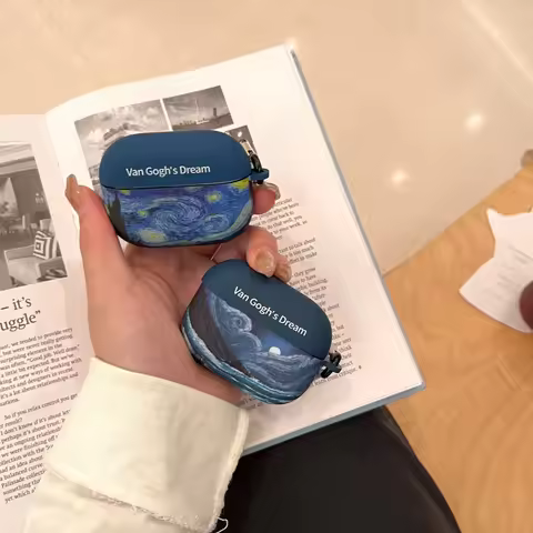 For Huawei FreeBuds SE4 3 7i 6i 5i FreeClip2 Pro3 4 Protective Case Creative Oil Painting Starry Sky