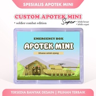 Custom Pharmacy Mini Super Box P3K Sticker Gift - Soldier Combat