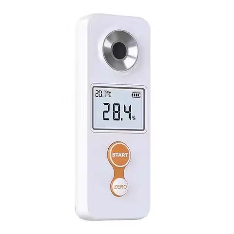 A93E-0-53% Digital Refractometer Digital Rechargeable Refractometer Sugar Concentration Tester Sacch